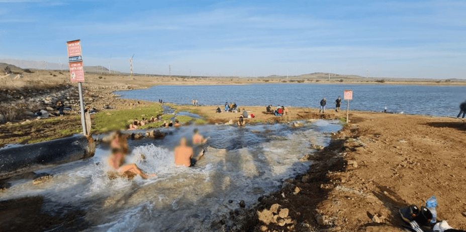 מאגר בנטל צינור המים החם